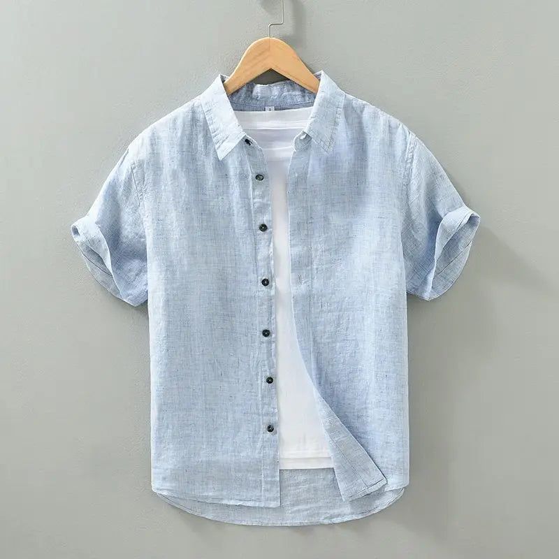 Short Sleeved Linen Shirt