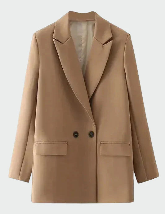 Oversized Sako Moderního Střihu Pro Casual Chic Elegantní