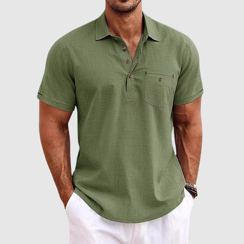 Linen Polo Shirt