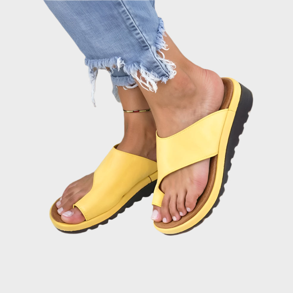 Ortopedické Letní Sandály S Anatomickou Stélkou Zlaté