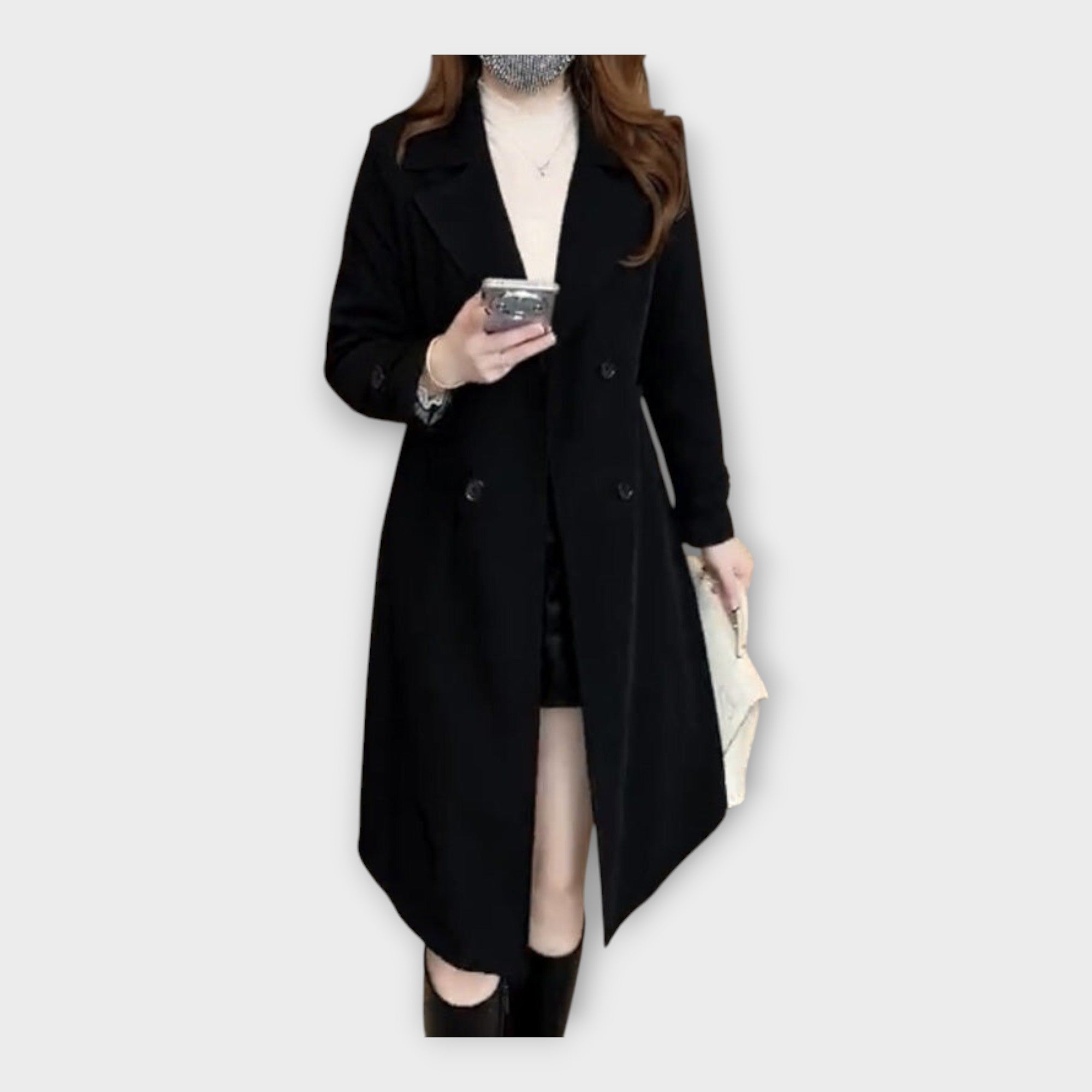 Dlouhý Kabát s Elegantní Linií Pro Váš Styl Příležitosti