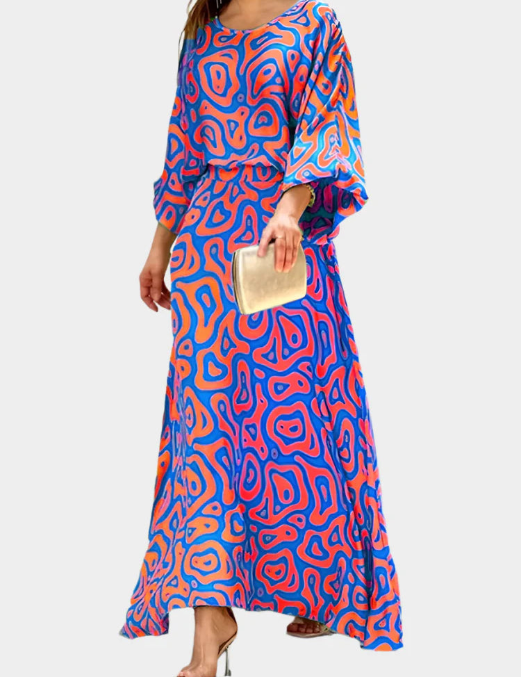 Podzimní Šaty Se Psychedelickým Vzorem A Živými Barvami