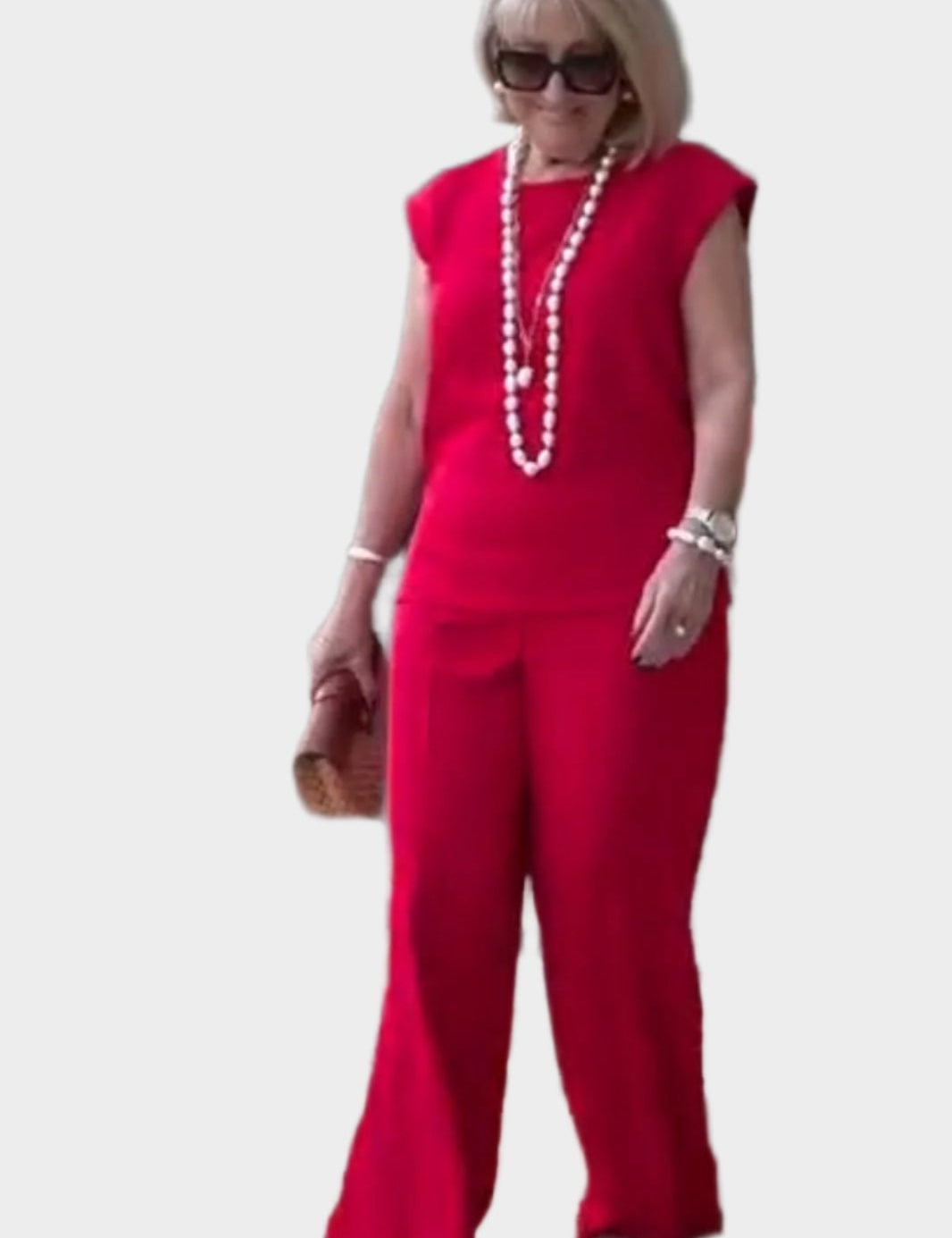 Tmavě Fialový Dvoudílný Set Pro Ženy Se Volným Střihem