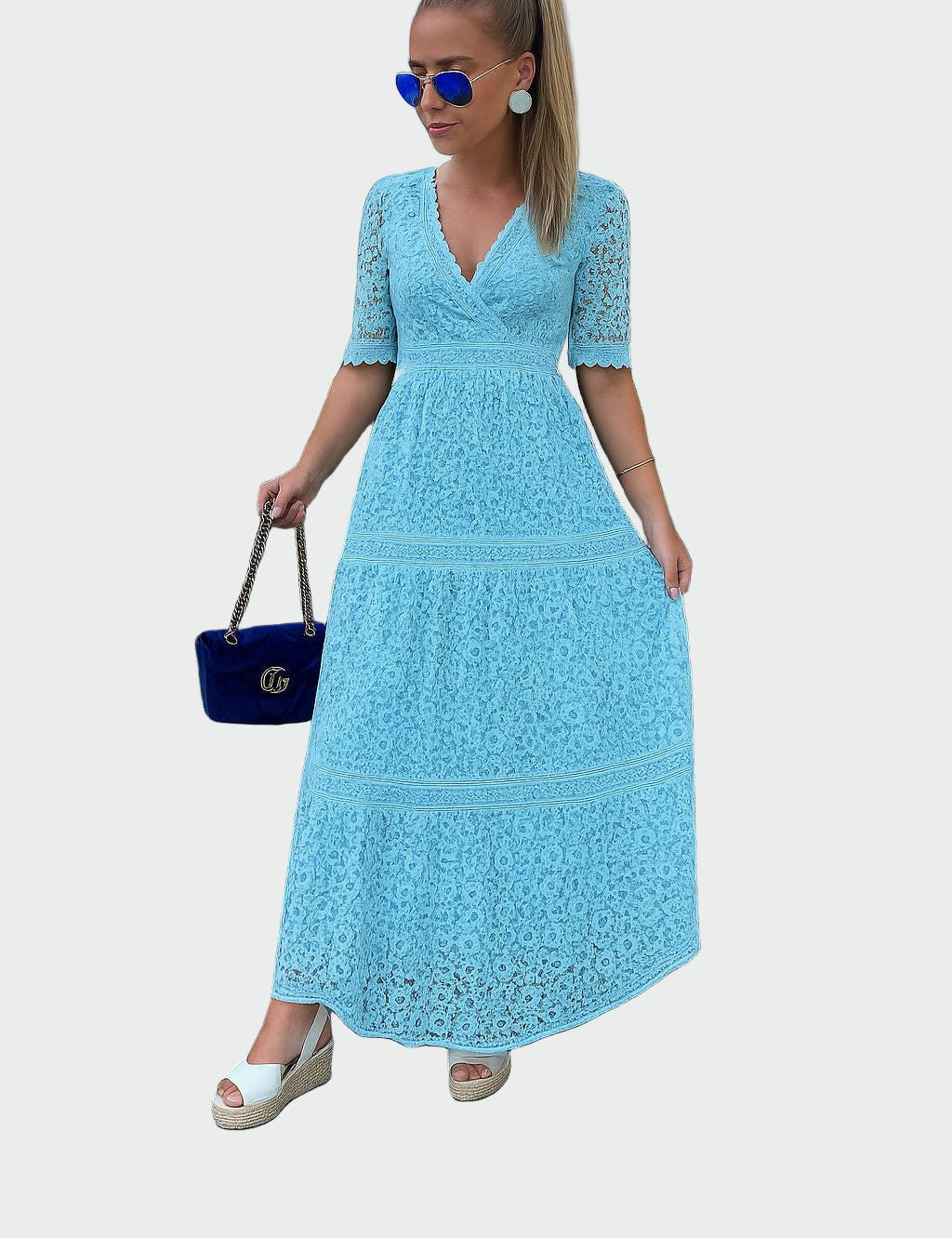 Krajkové Šaty S Jemnou Krajkou Elegantní Romantické