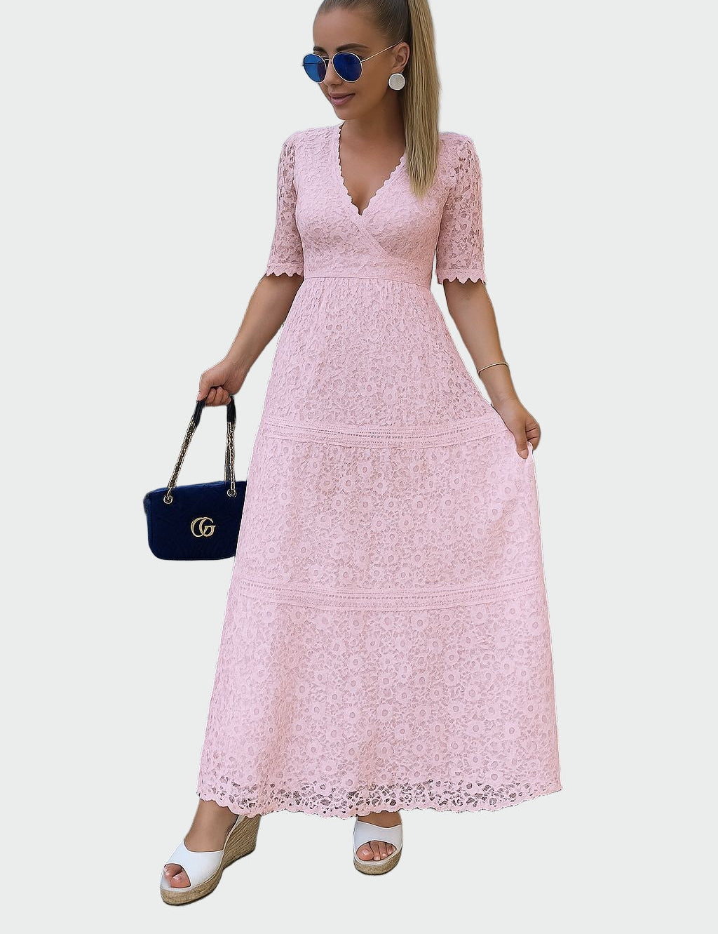 Krajkové Šaty S Jemnou Krajkou Elegantní Romantické