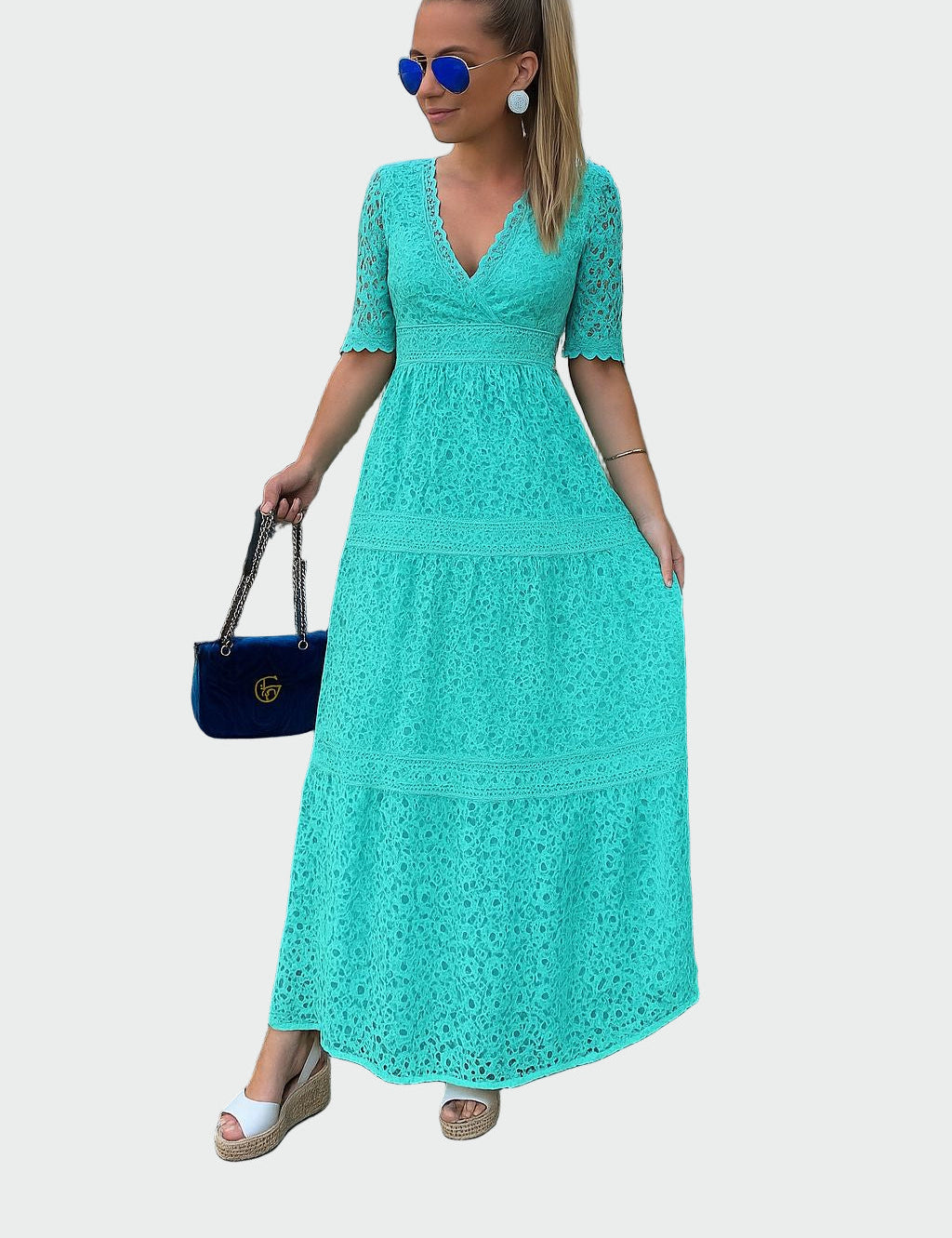 Krajkové Šaty S Jemnou Krajkou Elegantní Romantické