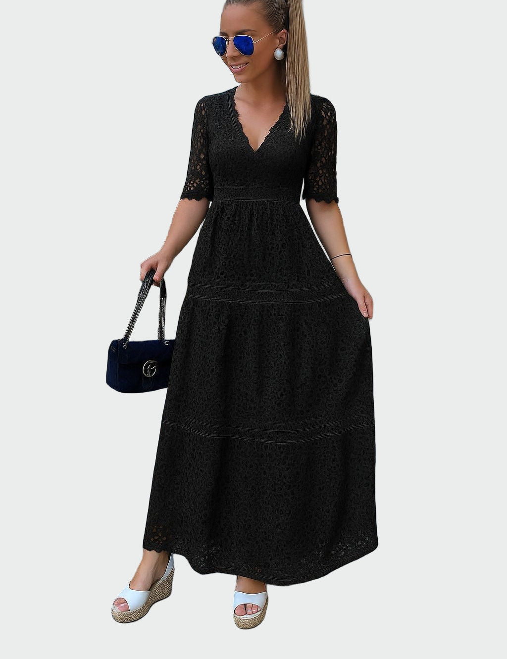 Krajkové Šaty S Jemnou Krajkou Elegantní Romantické