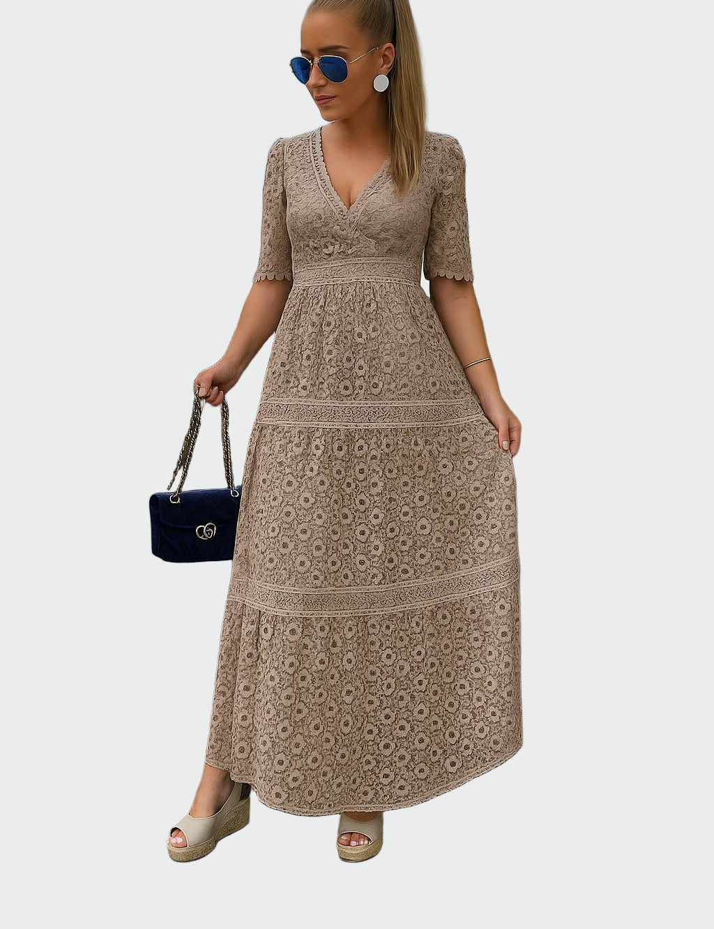 Krajkové Šaty S Jemnou Krajkou Elegantní Romantické