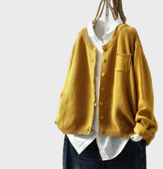 Jemná Pletená Vesta Volný Střih Pro Ženy Elegantní Pohodlí