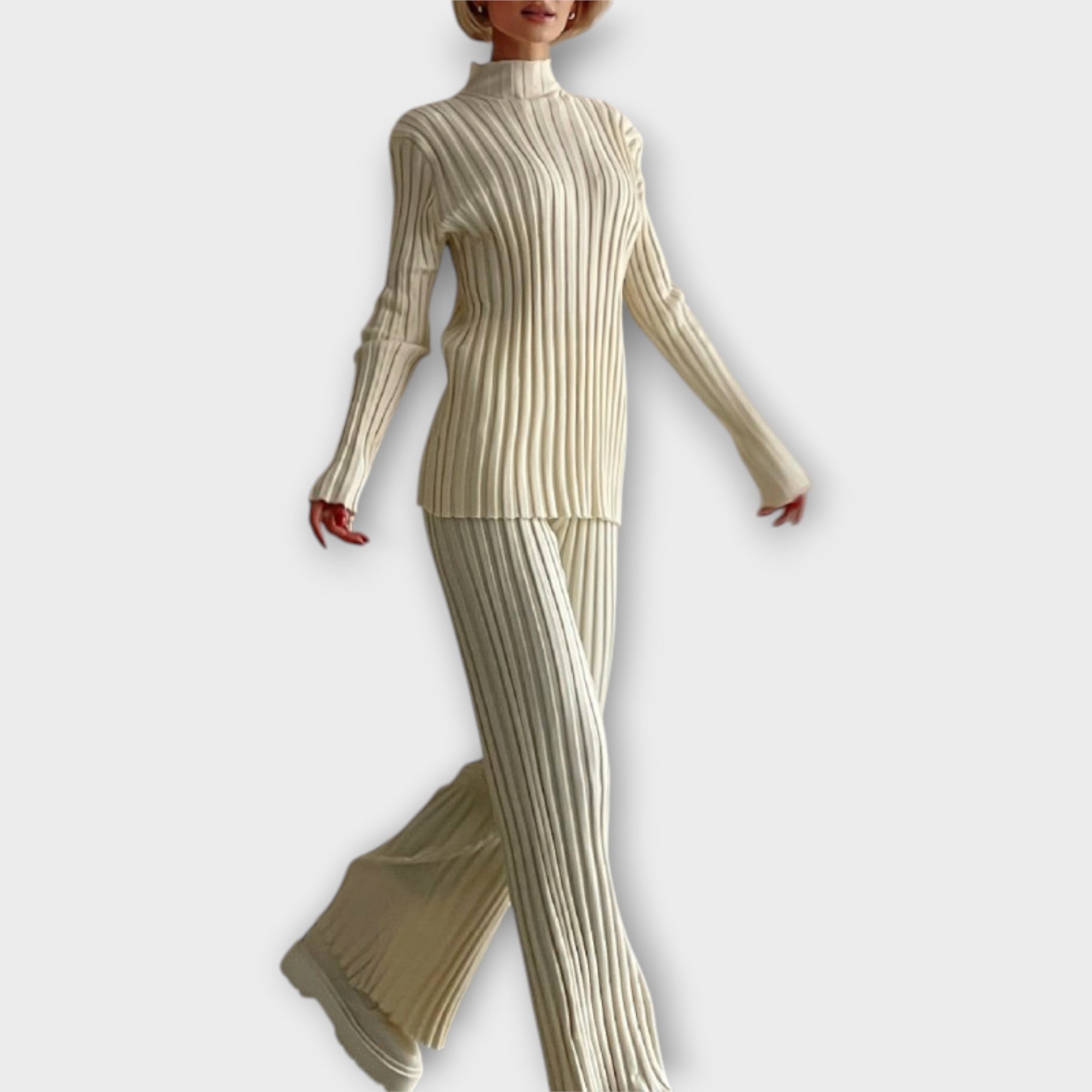 Pletený Set s Moderním Střihem Elegantní Slavnostní Styl