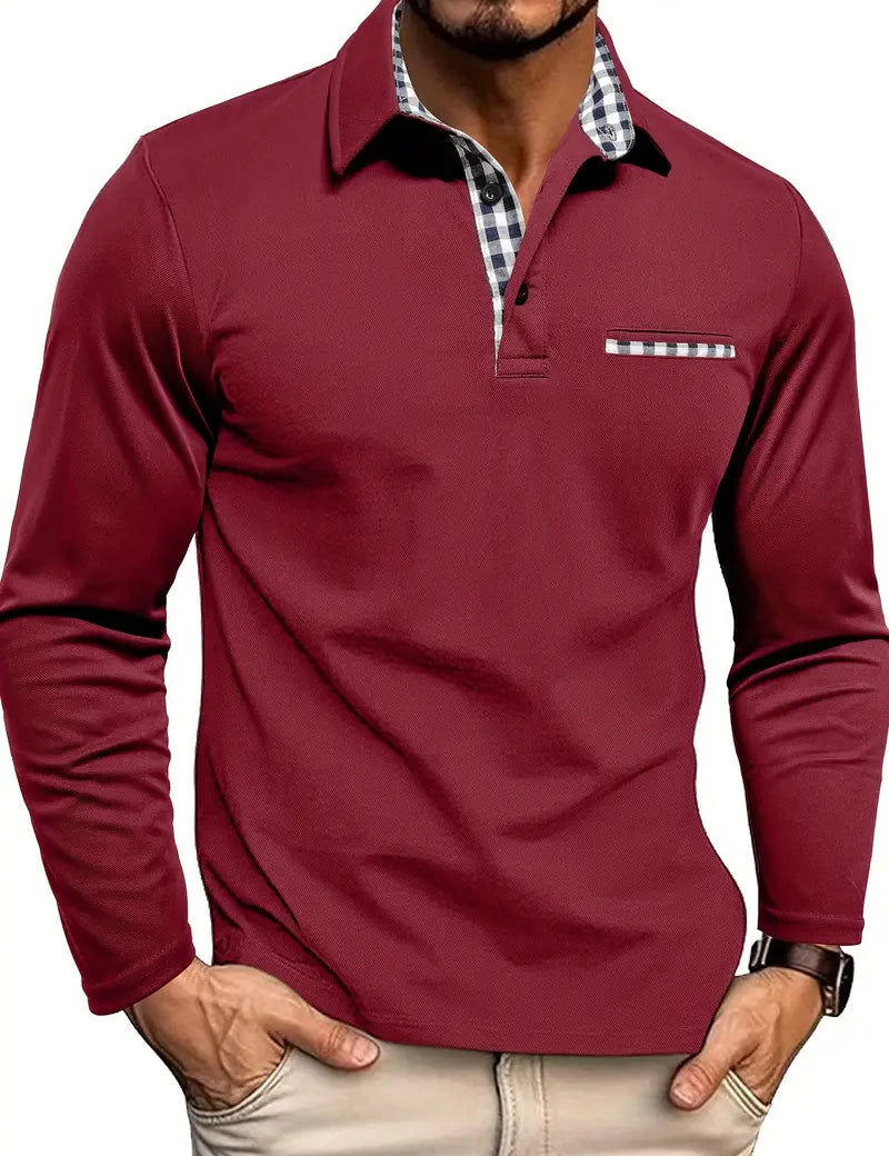 Polo Shirt with Long Sleeves