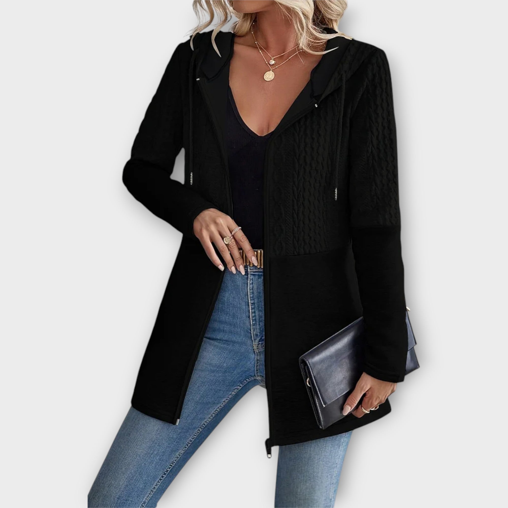 Elegantní Mikina S Kapucí A Moderními Detaily Pro Každodenní