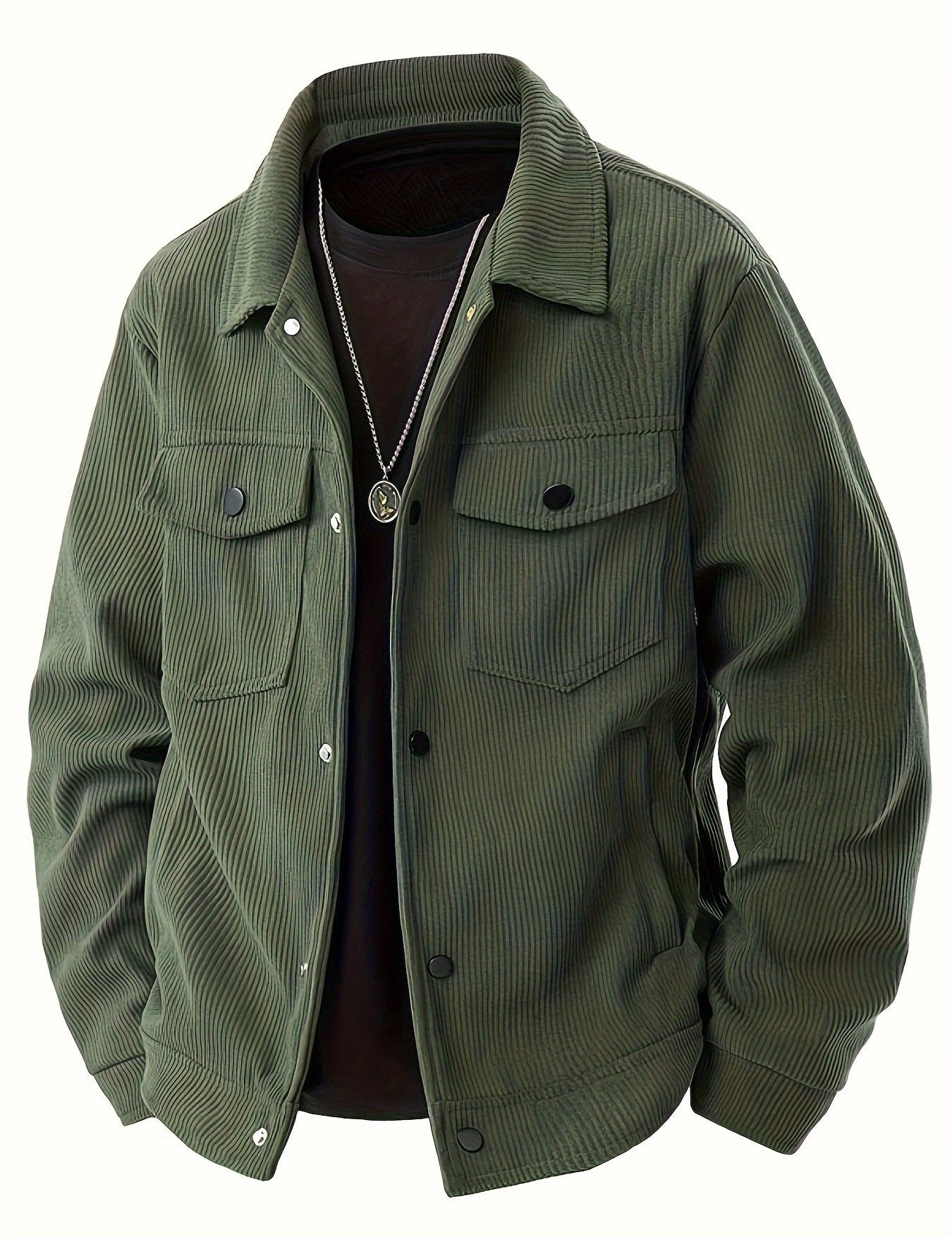 Elegantní Cordurový Kabát