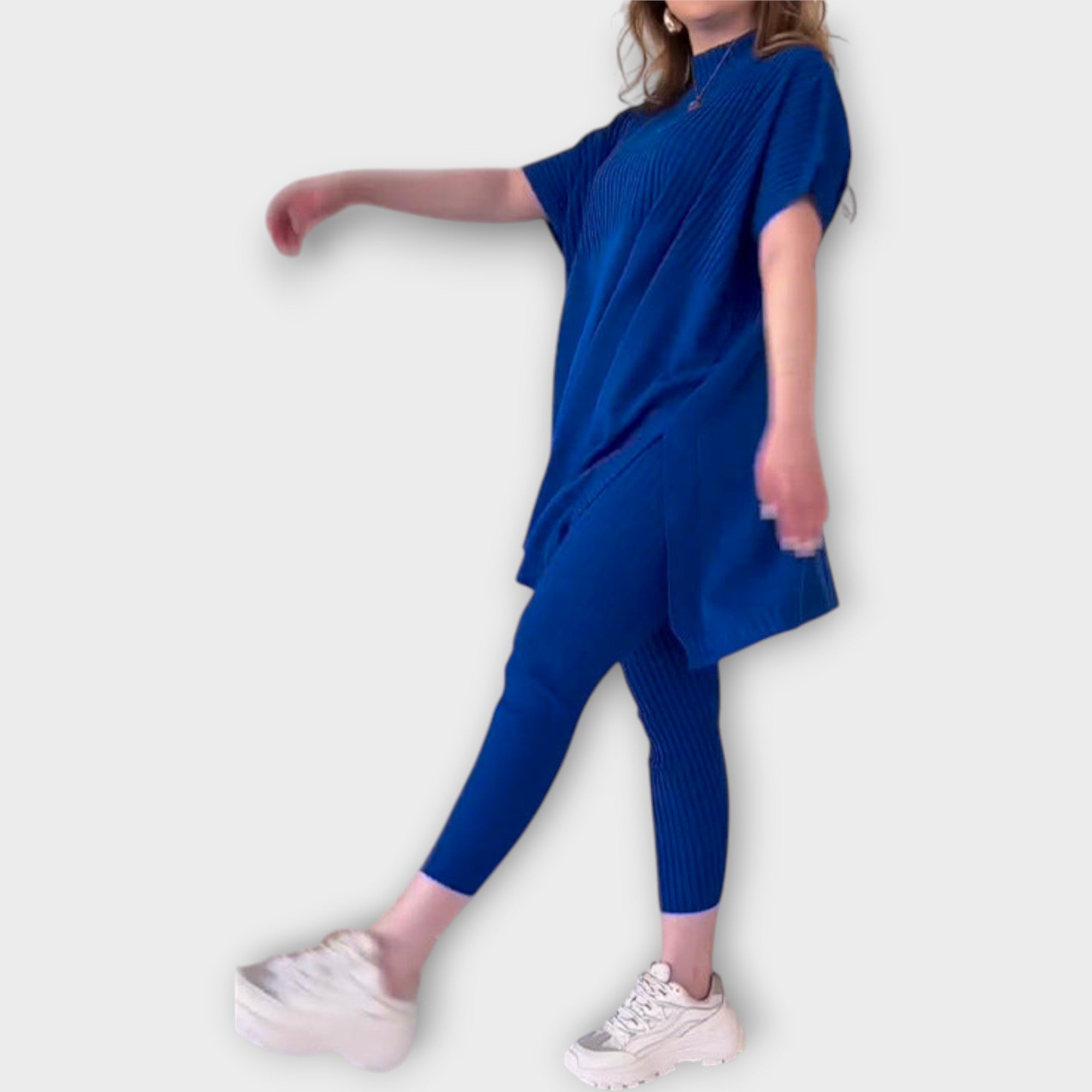 Elegantní Pletený Set S Pohodlným Střihem Pro Denní Nošení