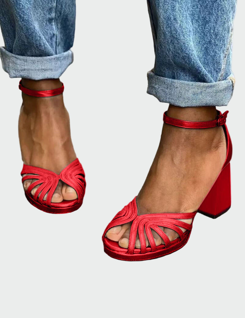 Dámské Sandály Dvoubarevný Podpatěk Stříbrný Lesk Elegantní
