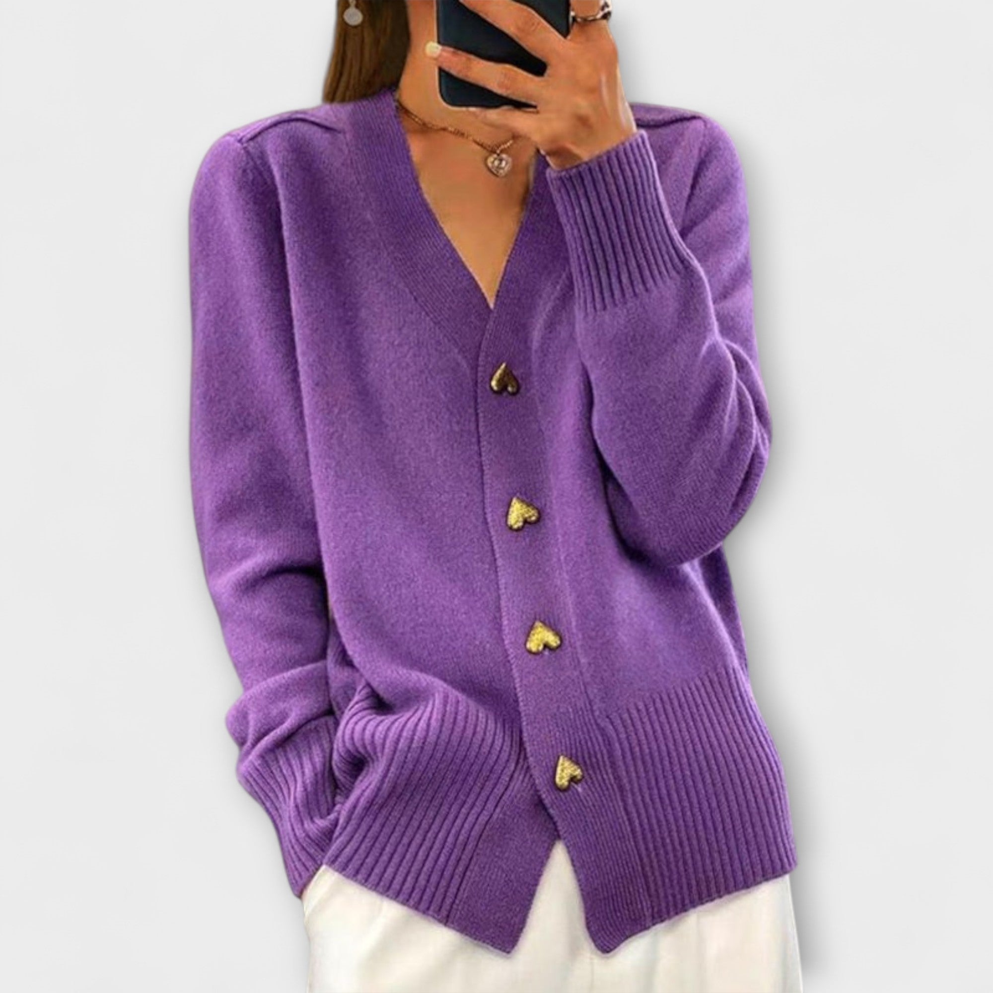 Marij Dámský Svetr S Výstřihem Do V Vintage Preppy Styl