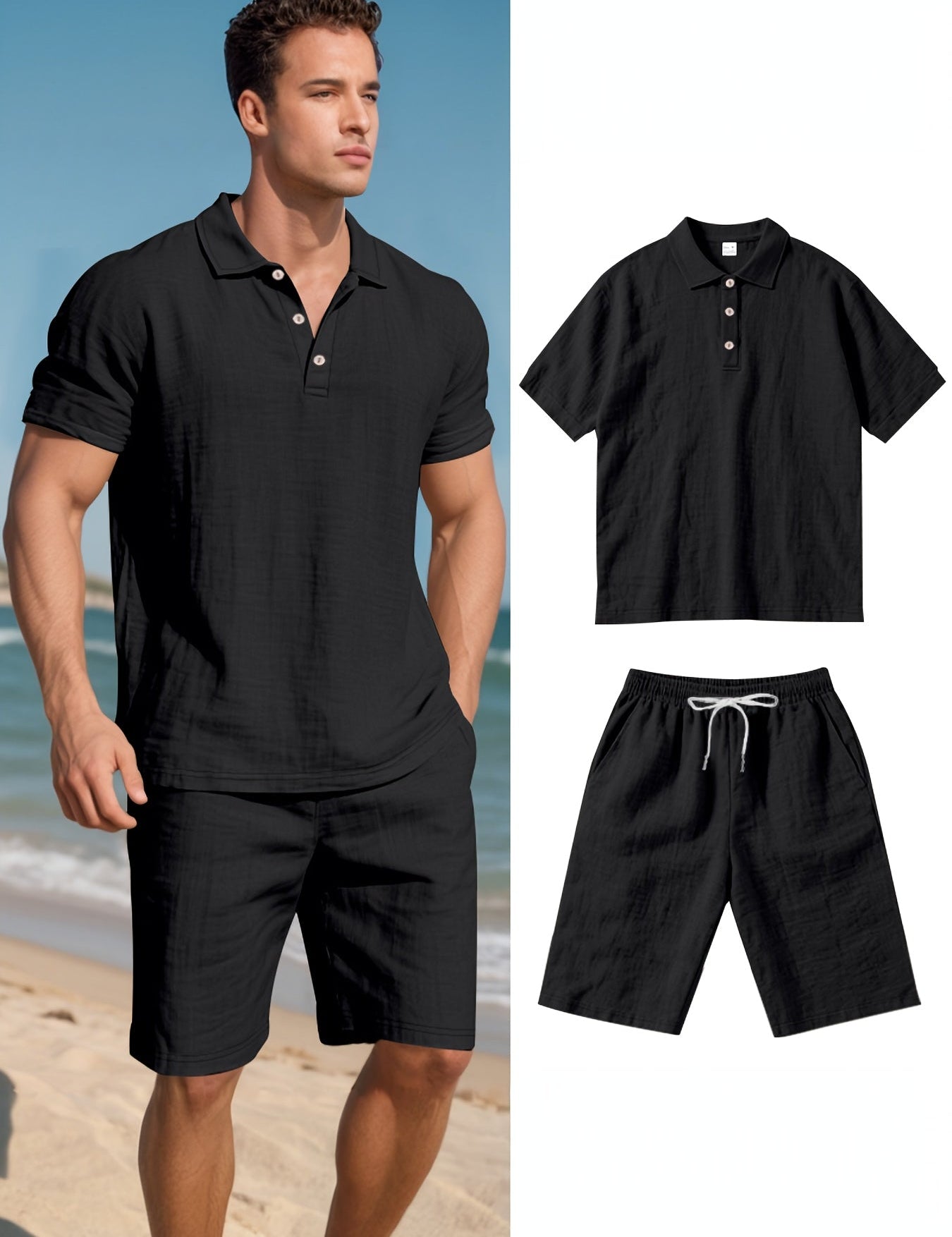 Lenový Letní Pánský Set