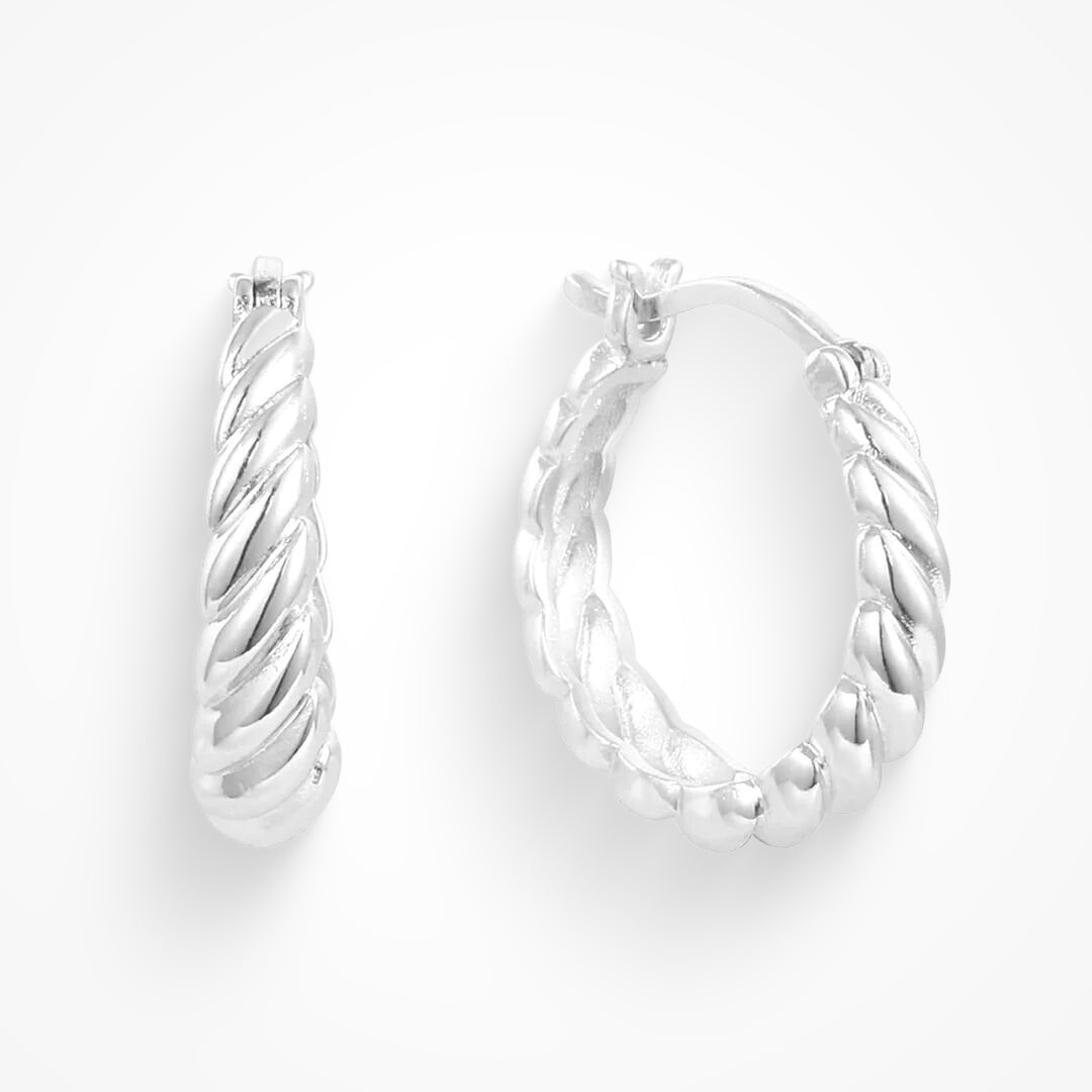 Elegantní Náušnice Se Zatočeným Vzorem Twist Večerní Styl