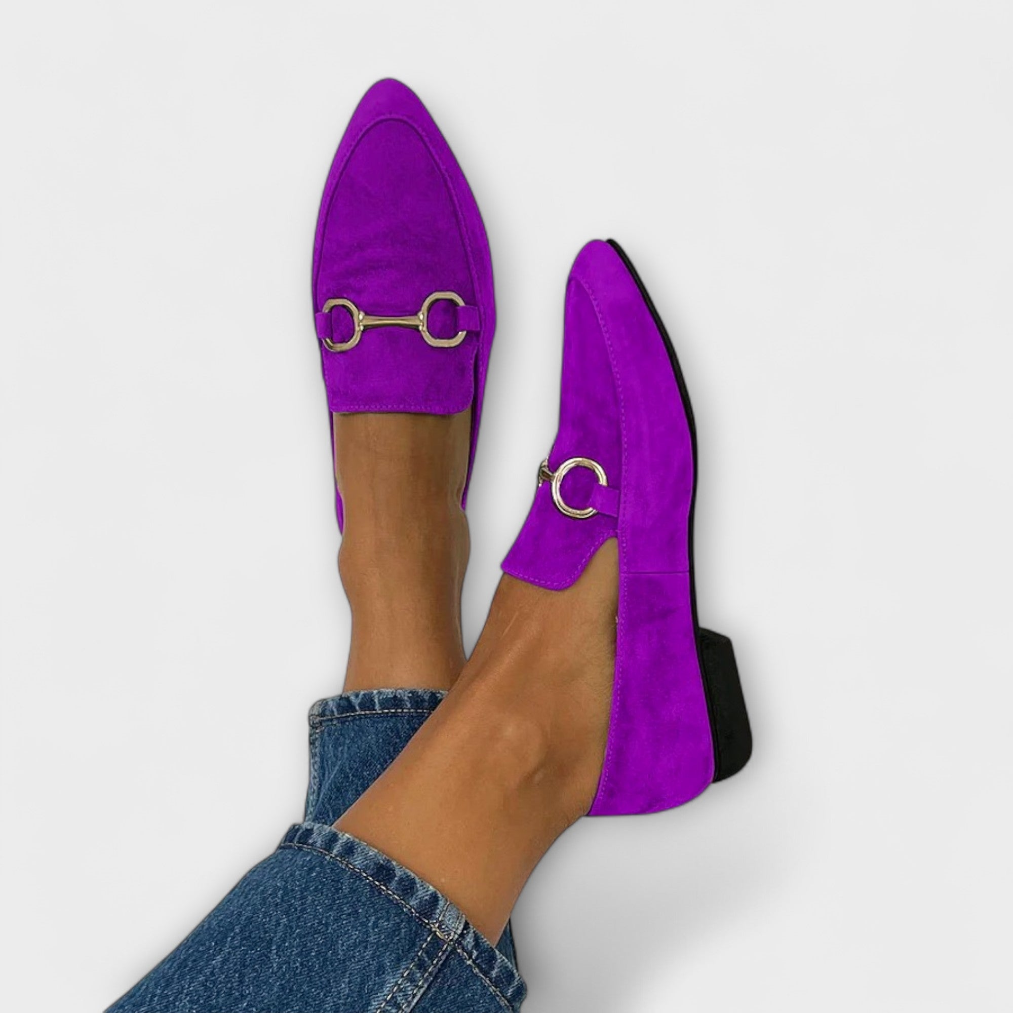 Kaïa Baleríny S Ostrým Zakončením Pohodlné Slip On