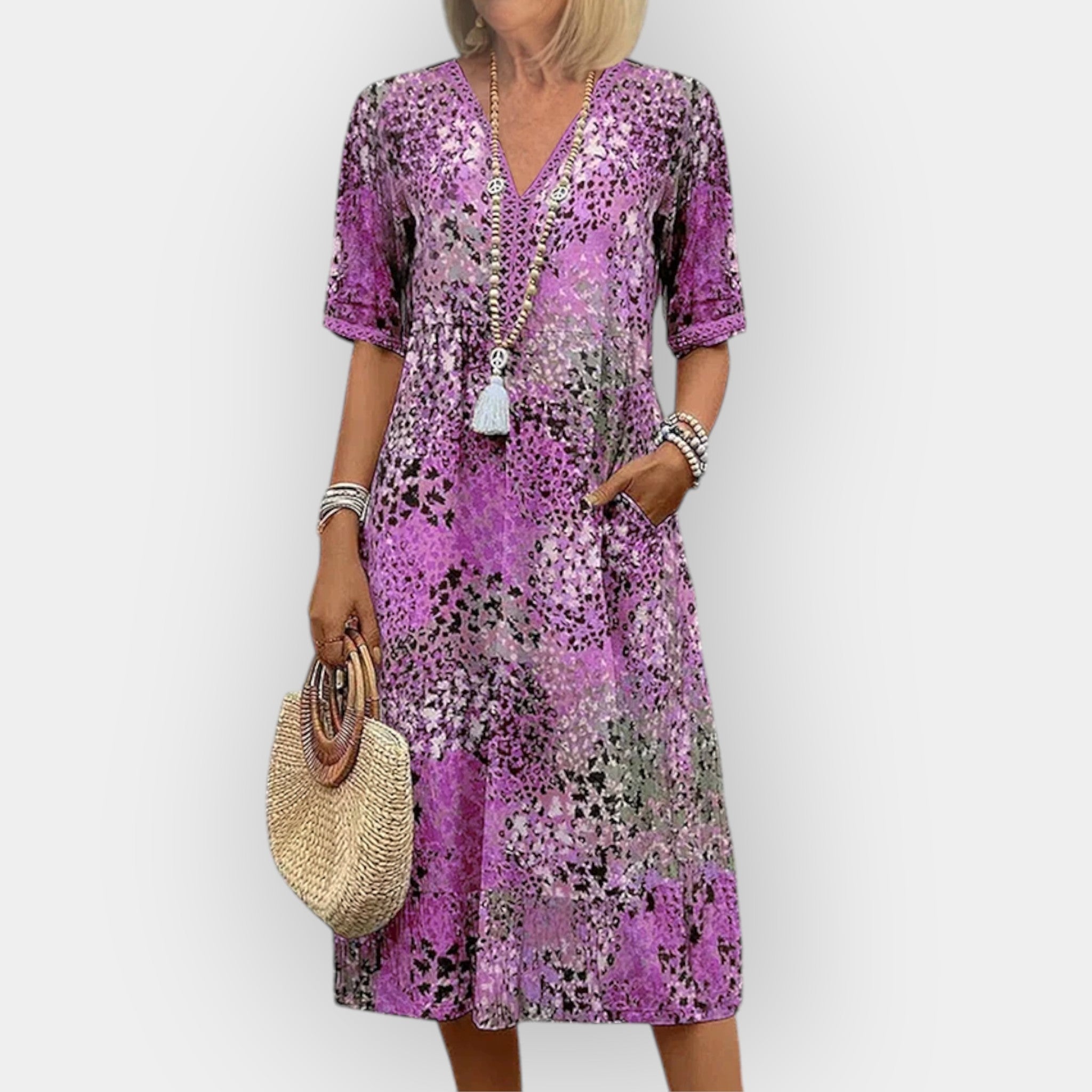 Květinové Midi Šaty Se Stylem Pro Elegantní Váš Den