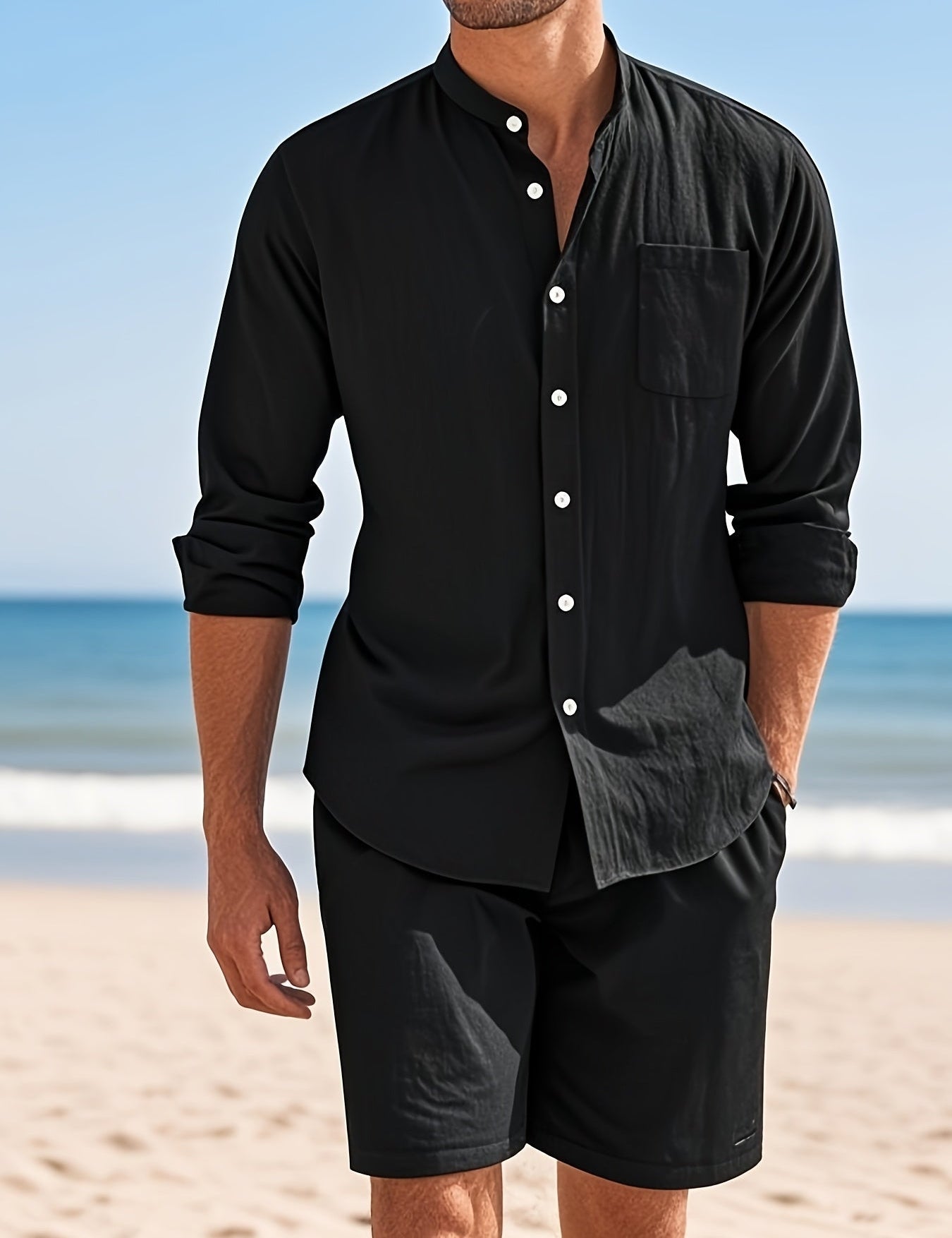 Letní Lněný Set Pro Muže