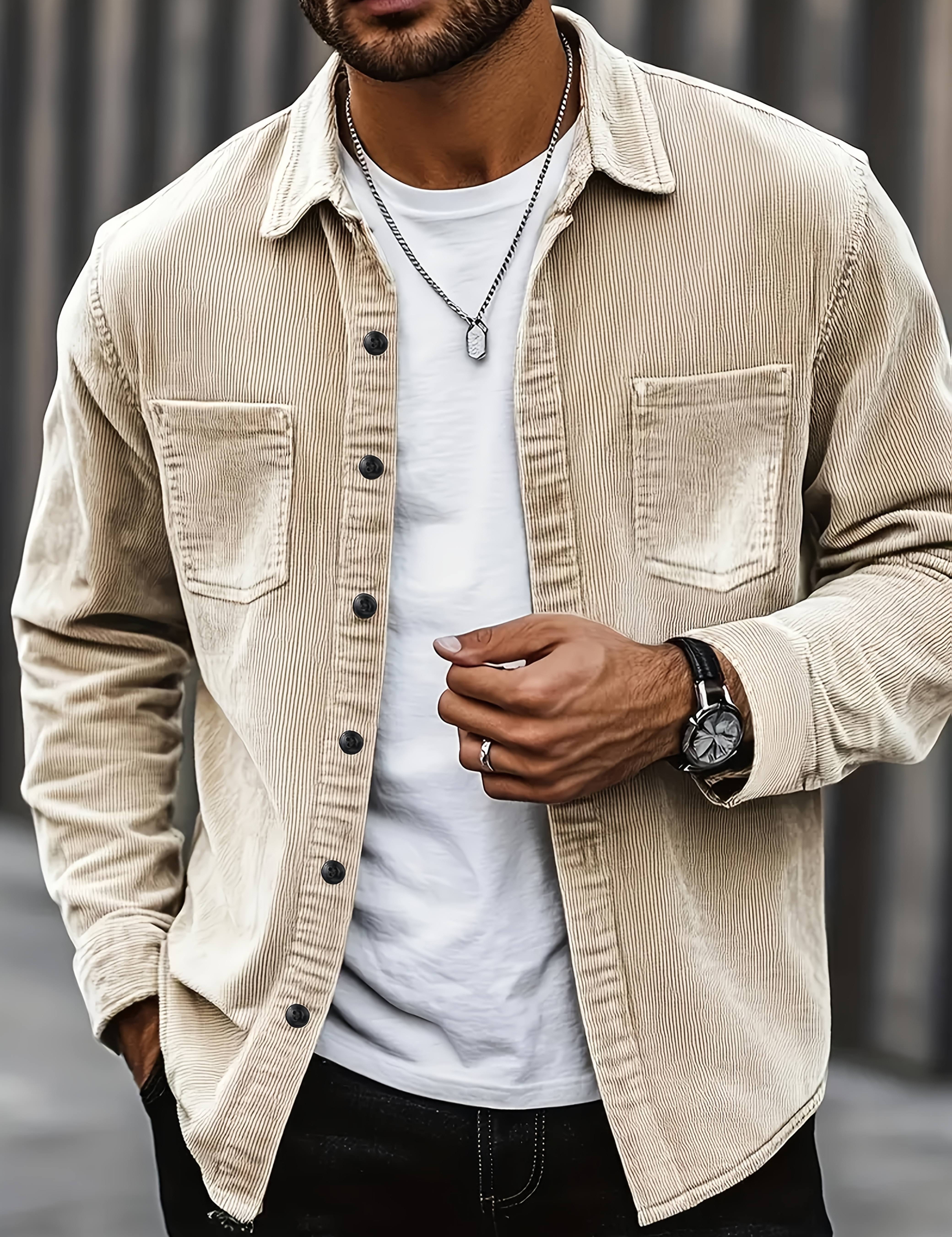 Pánský Kordurový Kardigan