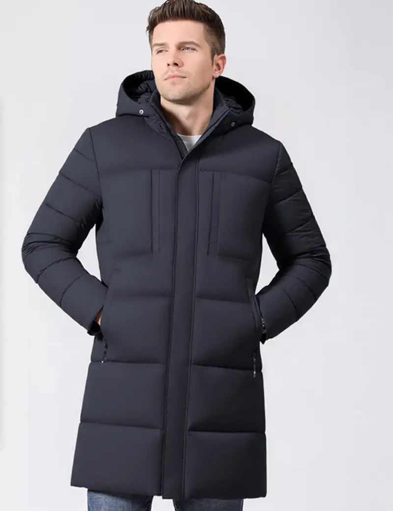 Pánská Dlouhá Zimní Bunda