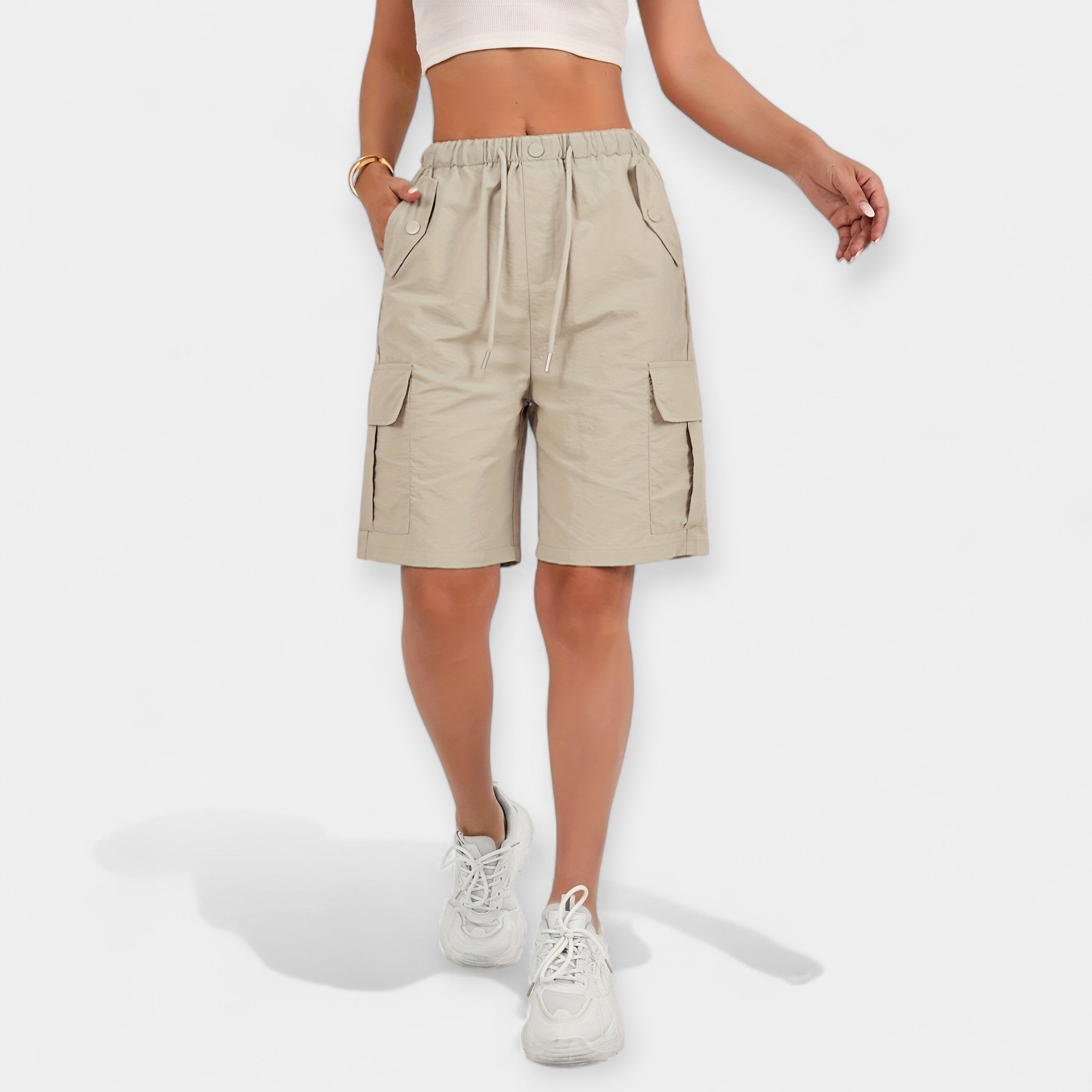 Dámské Letní Cargo Šortky Lehké Pohodlné Stylové Trendy
