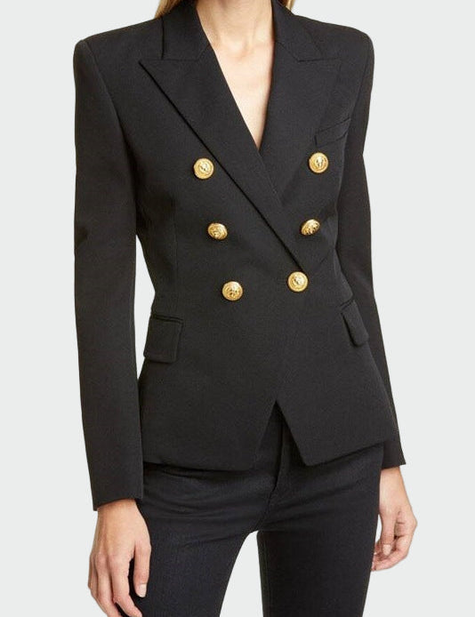 Elegantní Sako Klasického Střihu s Klopovým Límem Vyniká