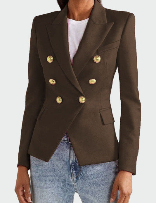 Elegantní Sako Klasického Střihu s Klopovým Límem Vyniká