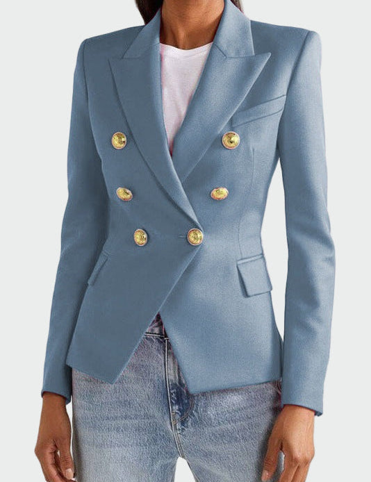 Elegantní Sako Klasického Střihu s Klopovým Límem Vyniká