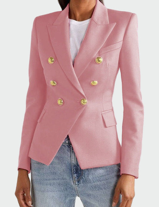 Elegantní Sako Klasického Střihu s Klopovým Límem Vyniká