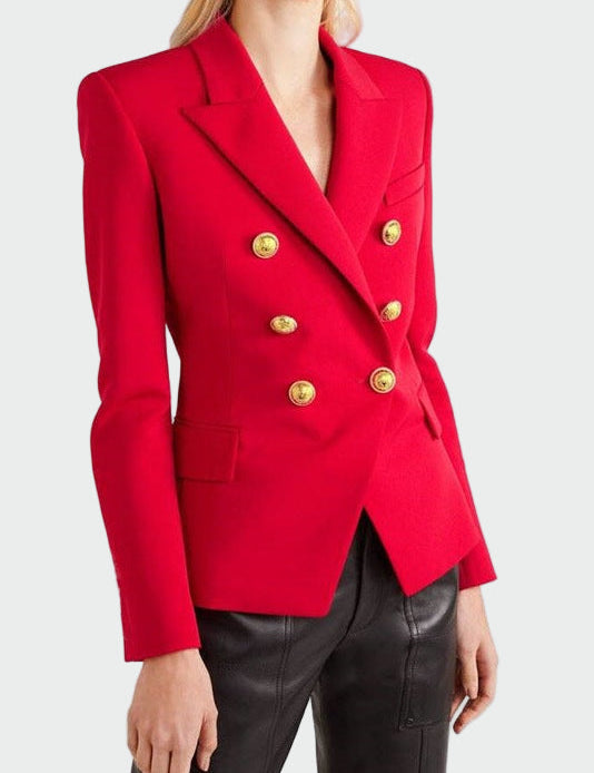 Elegantní Sako Klasického Střihu s Klopovým Límem Vyniká