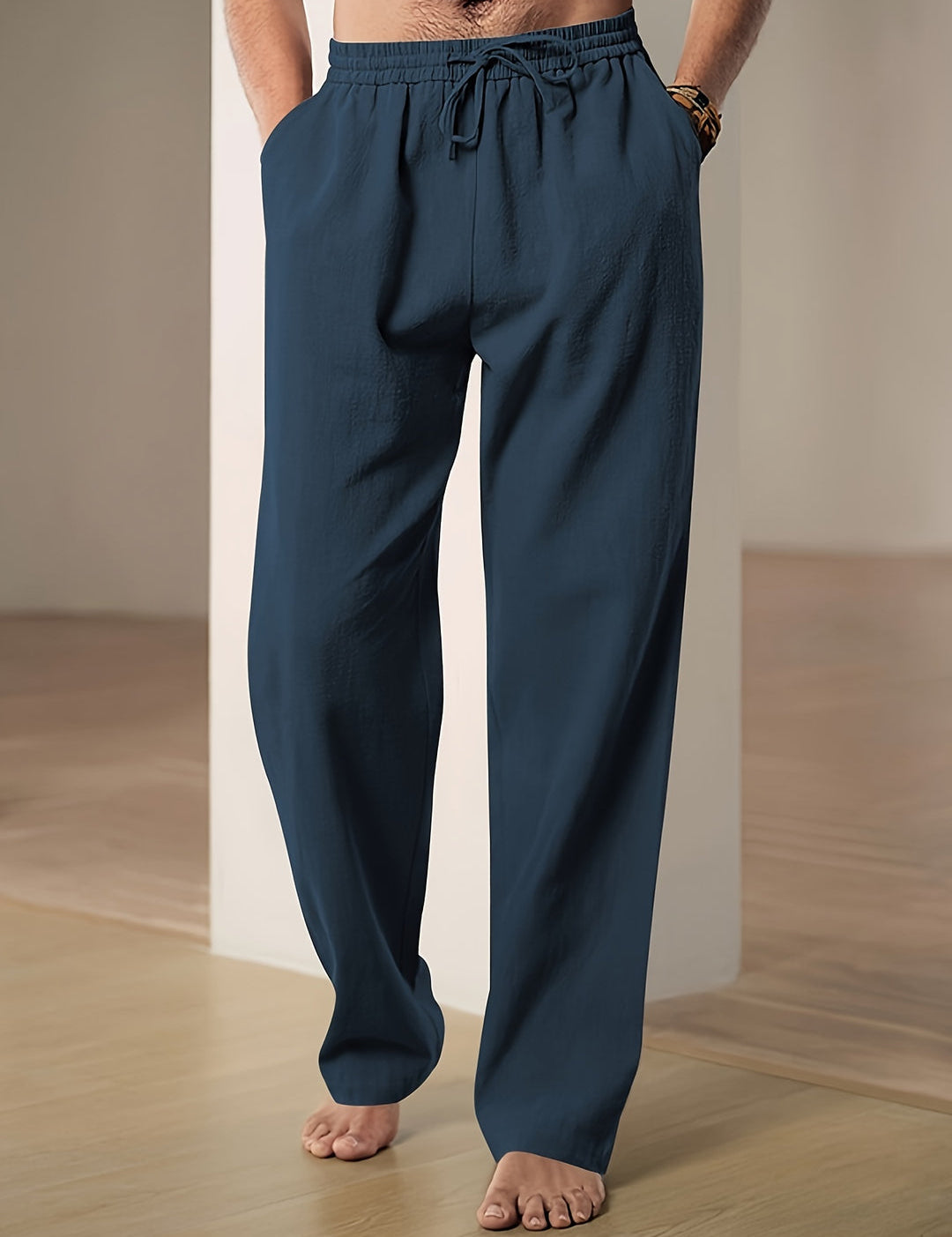 Letní Lněné Kalhoty