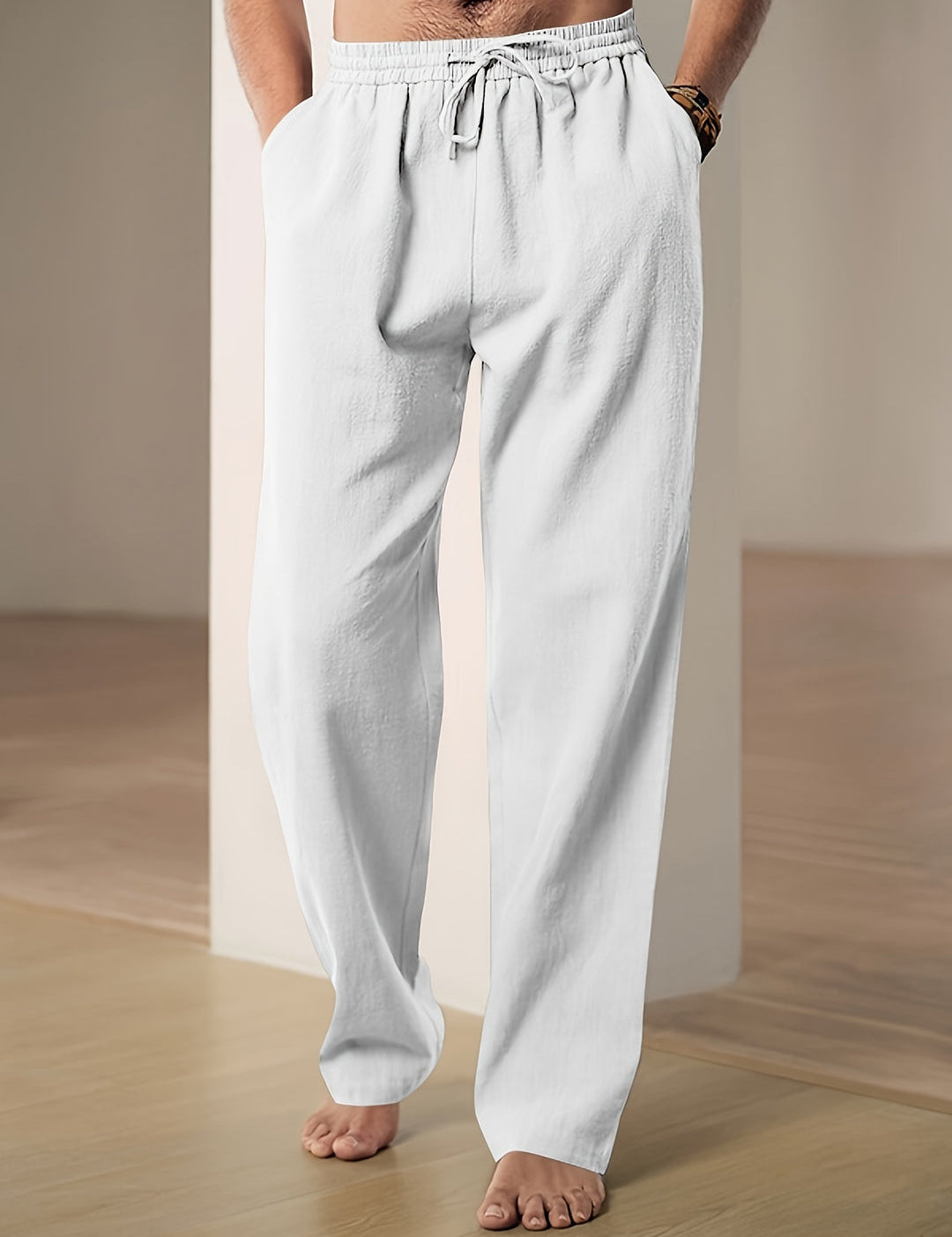 Letní Lněné Kalhoty