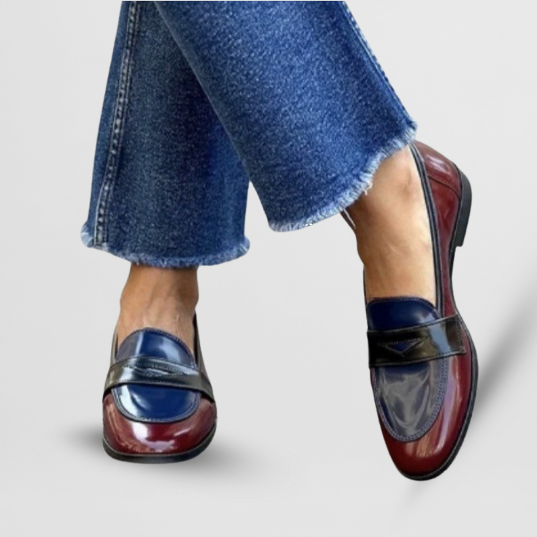 Mokasíny Pro Elegantní Vzhled S Dvoubarevným Designem
