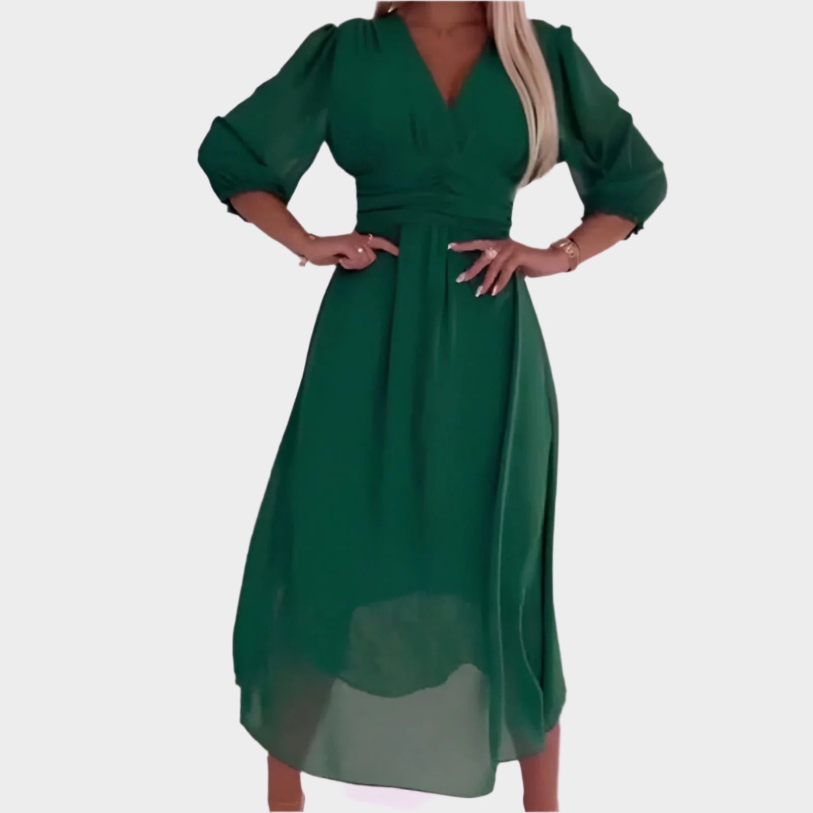 Šaty Se Stylem Hlubokým V Výstřihu Lehký Materiál Elegantní