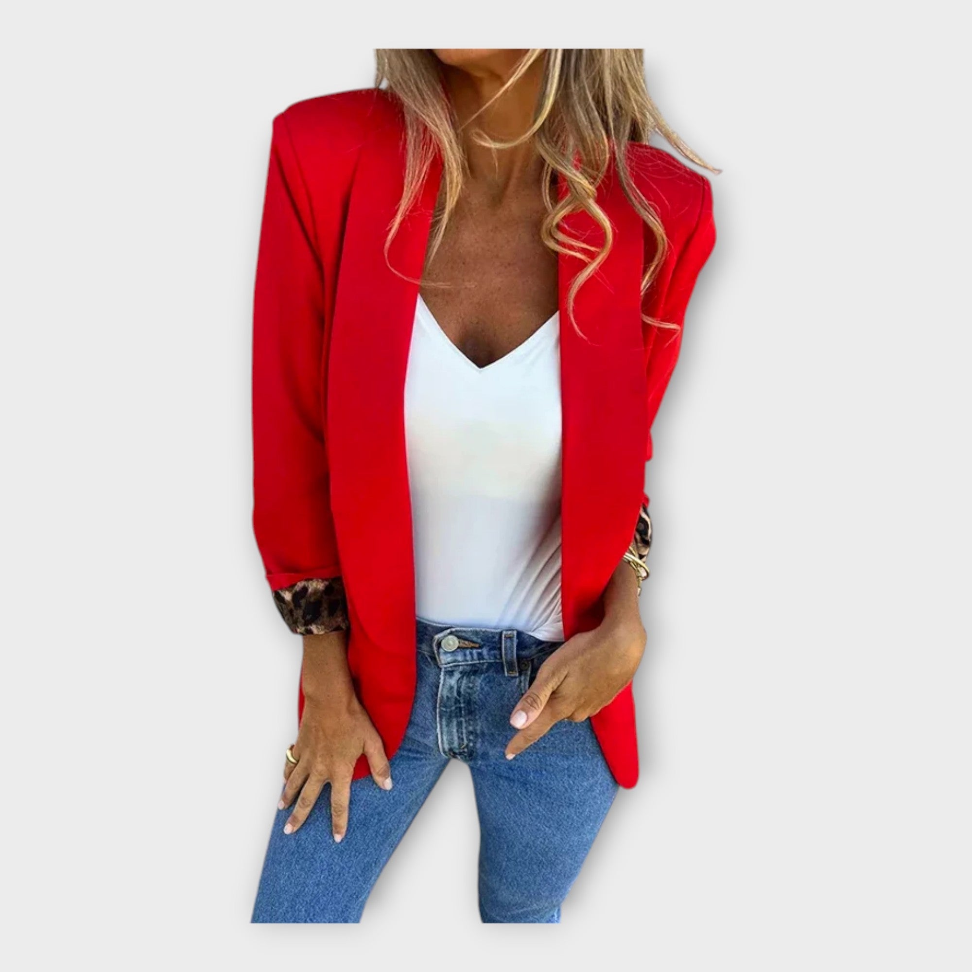 Elegantní Blazer S Minimalistickým Designem Pro Styl
