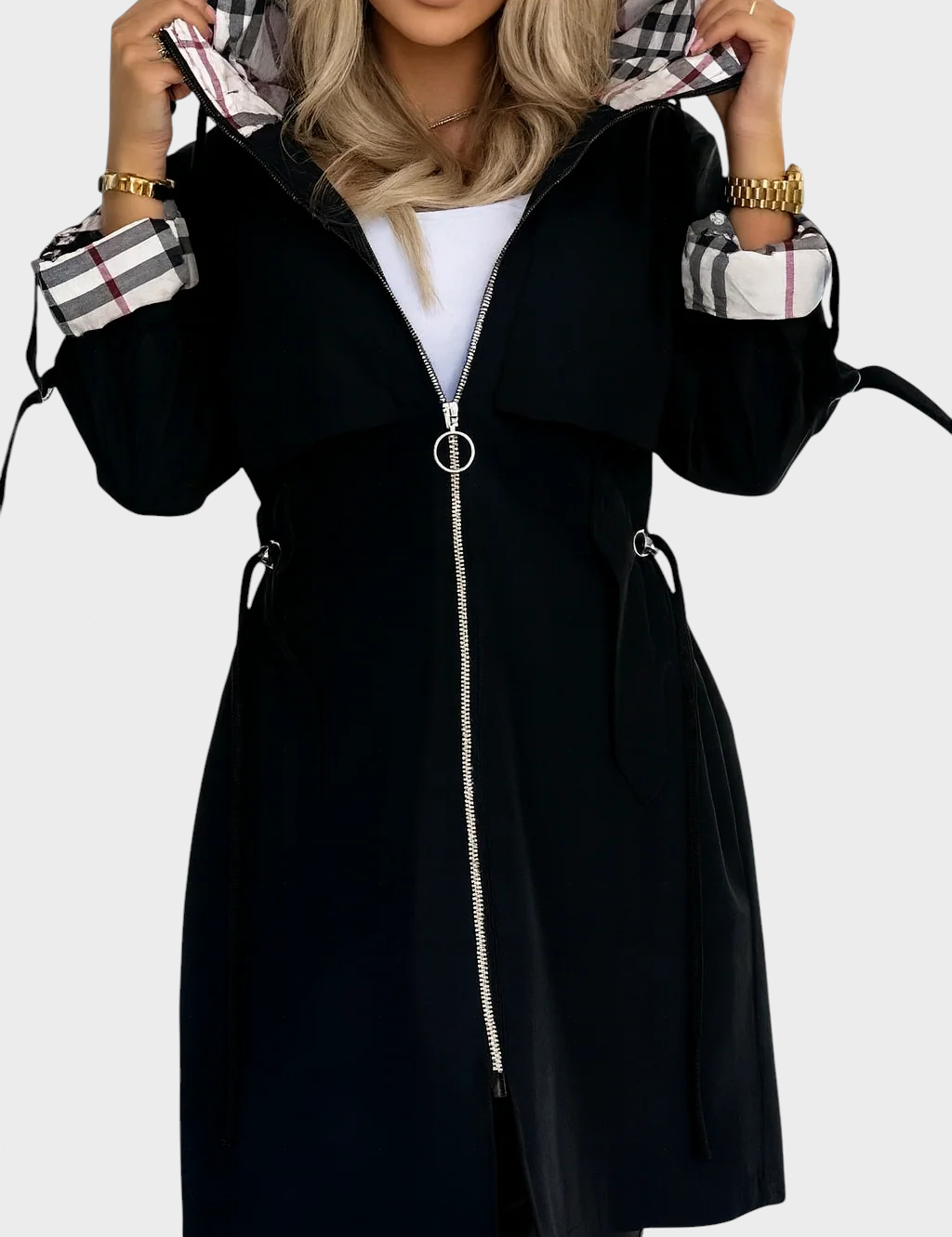 Natalie™ kabát na zip