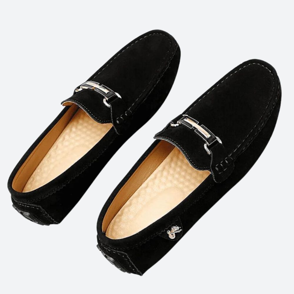 Formentera Semiš Mokasíny