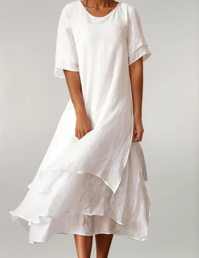 Šaty Mája s Elegantními Volány pro Každodenní Příležitost