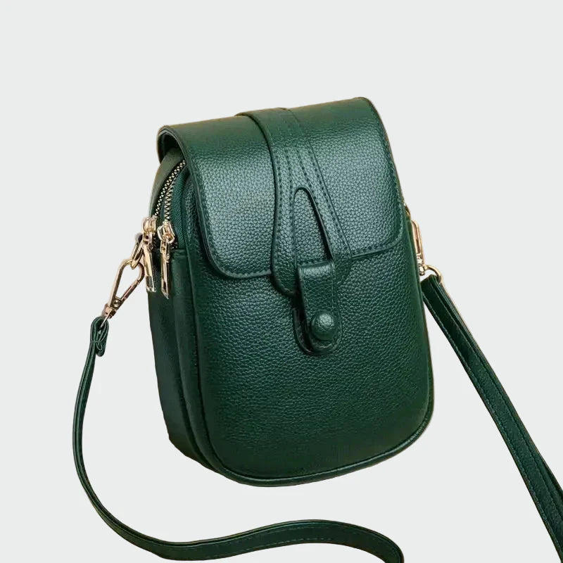 Elegantní Retro Kožená Kabelka Crossbody Černá Pro Každý
