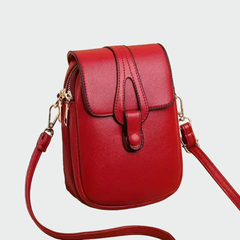 Elegantní Retro Kožená Kabelka Crossbody Černá Pro Každý