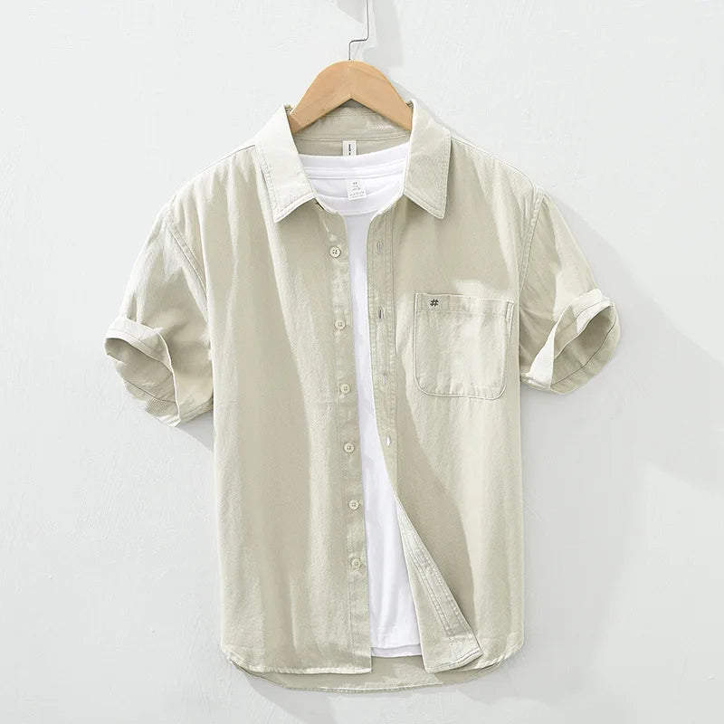 Short Sleeved Cotton Shirt