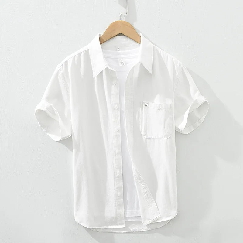 Short Sleeved Cotton Shirt
