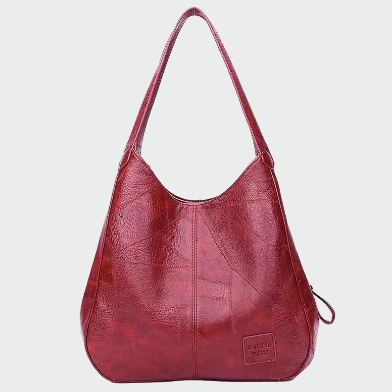 Nadčasová Kožená Kabelka Na Rameno Hnědá Vintage Elegantní