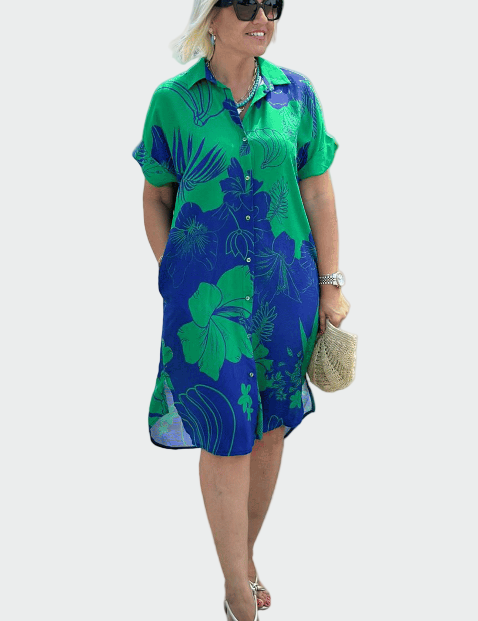 Letní Šaty S Květinovým Vzorem Červené A Růžové Procházky